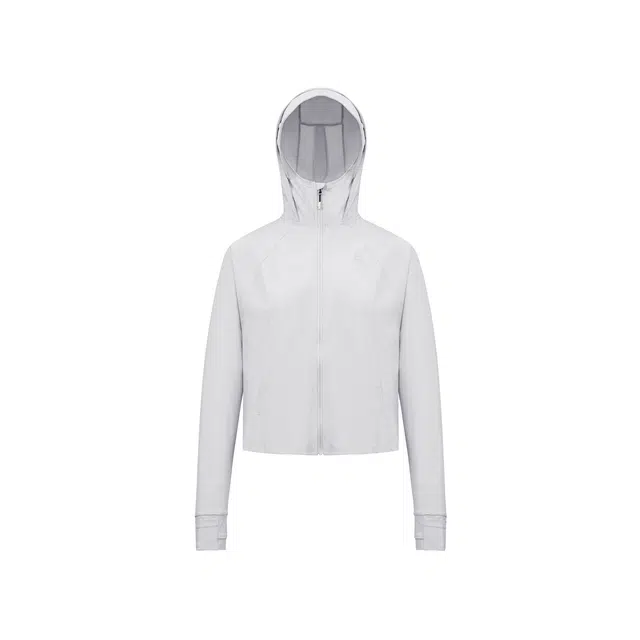 探路者 纯色透气短款宽松防晒服 女款