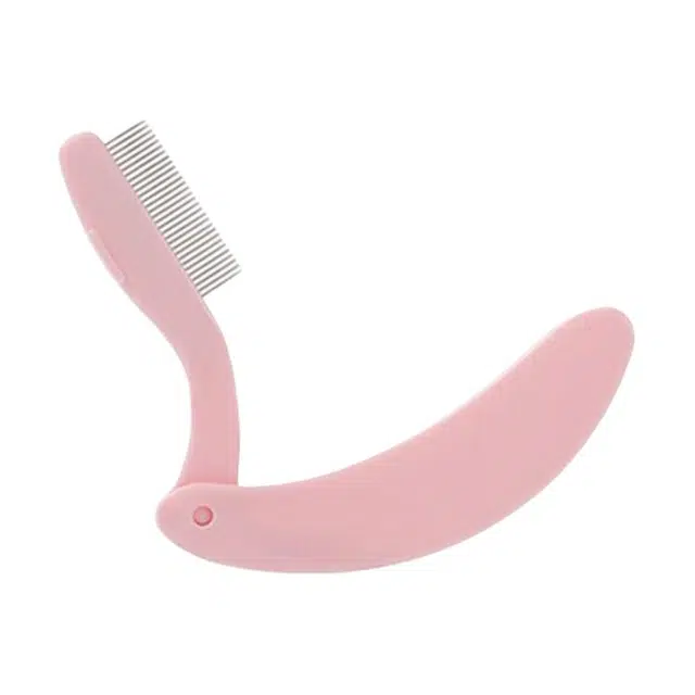 计轩 折叠便携式钢针根根分明迷你睫毛梳子