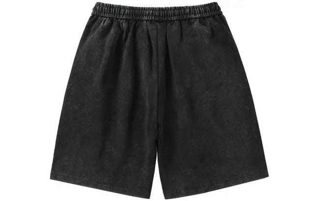 宜而爽 美式复古高街创意爱神天使图案撞色十字星字母印花宽松直筒系带中腰舒适运动五分水洗做旧百搭通勤休闲短裤 男女同款