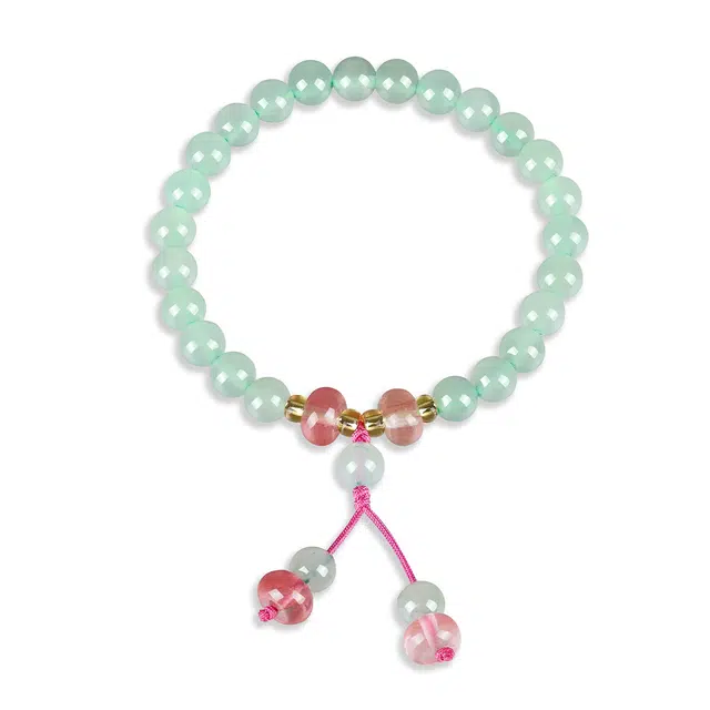 翠雅金楼 国风新中式简约大方优雅气质转运珠串珠手饰 精致百搭小众设计高级感#好运 东陵玉 手串 女款