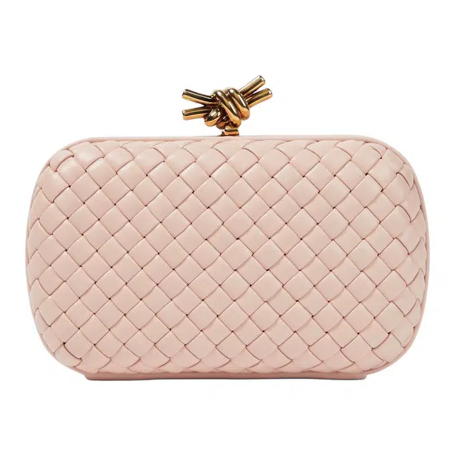 Bottega Veneta Knot leather clutch