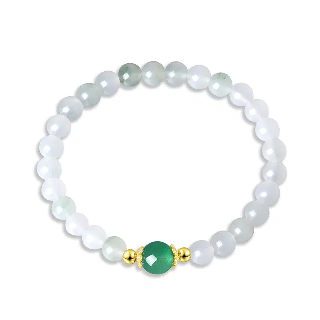 翠雅金楼 珠来运转 新中式国风国潮时尚经典百搭日常通勤文艺复古风转运珠串珠手饰#好运天然 天山翠 手串 女款