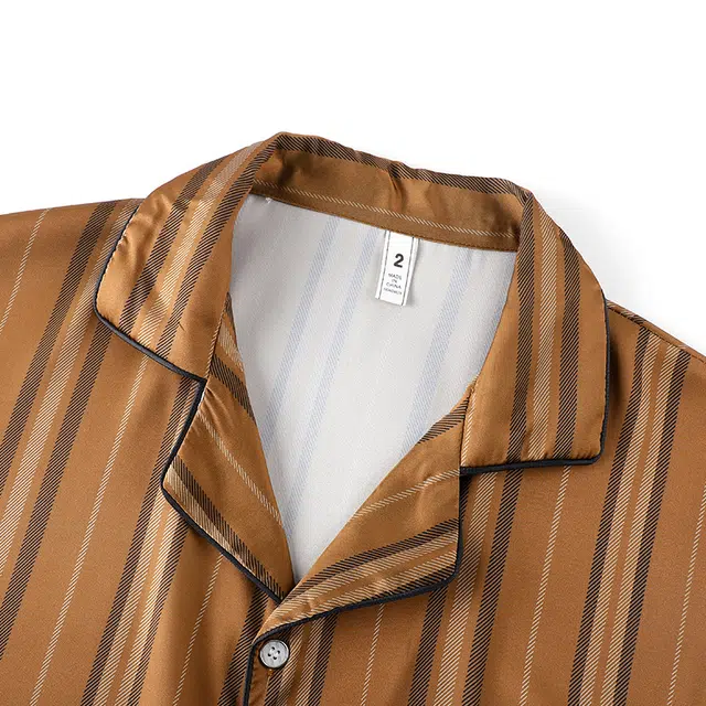 好福份 薄款条纹卡通甜美风休闲家居服夏季睡衣套装 男女同款