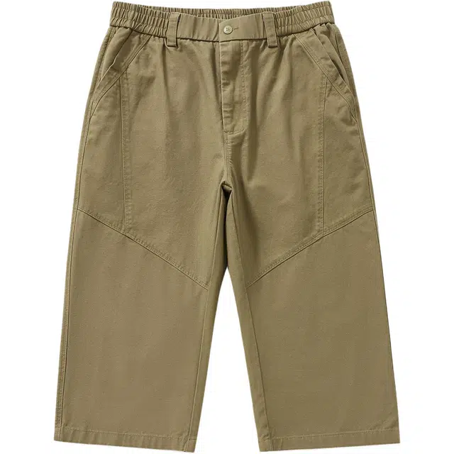 独驰 夏季工装男生纯棉透气直筒裤子宽松百搭潮流日系美式休闲短裤 男女同款