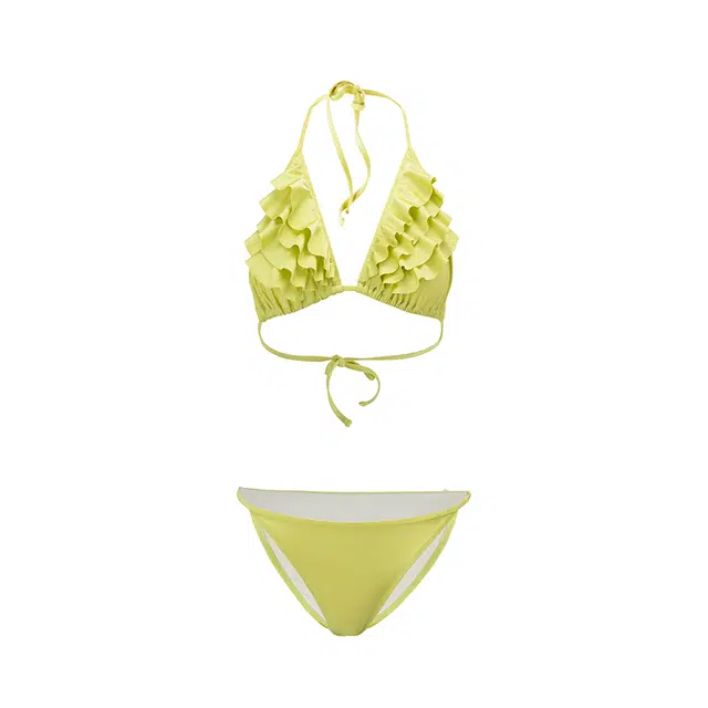 潞优野 亮光性感纯欲分体泳衣时尚三点式泡温泉度假比基尼 女款