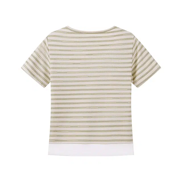 YK&YB Classic Stripe V-Neck Tee