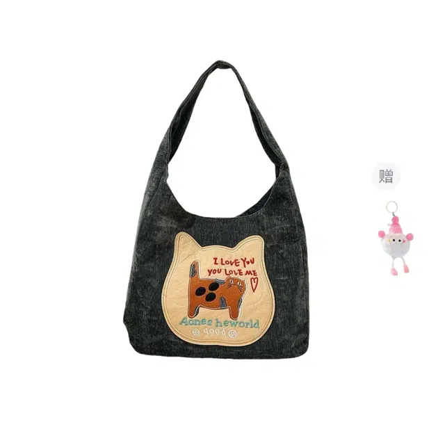 捷朗仕 可爱少女饼干猫背包轻便 棉 单肩包 女款 多色