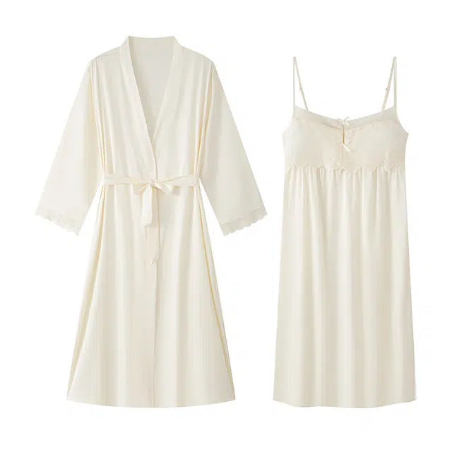 好福份 带胸垫透气简约温柔家居服睡衣套装 女款