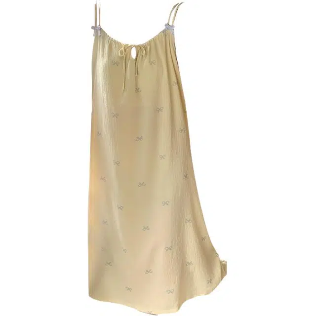 欧诗帛 韩版吊带女士带胸垫宽松甜美可爱可外穿学生家居服夏季睡裙 女款