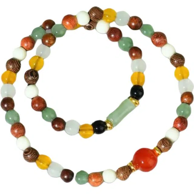 镯钰瑭 多宝转运佛珠 好运戴福气招财文玩复兴国潮寓意多宝#好运 鸡翅木 手串 男女同款情侣款