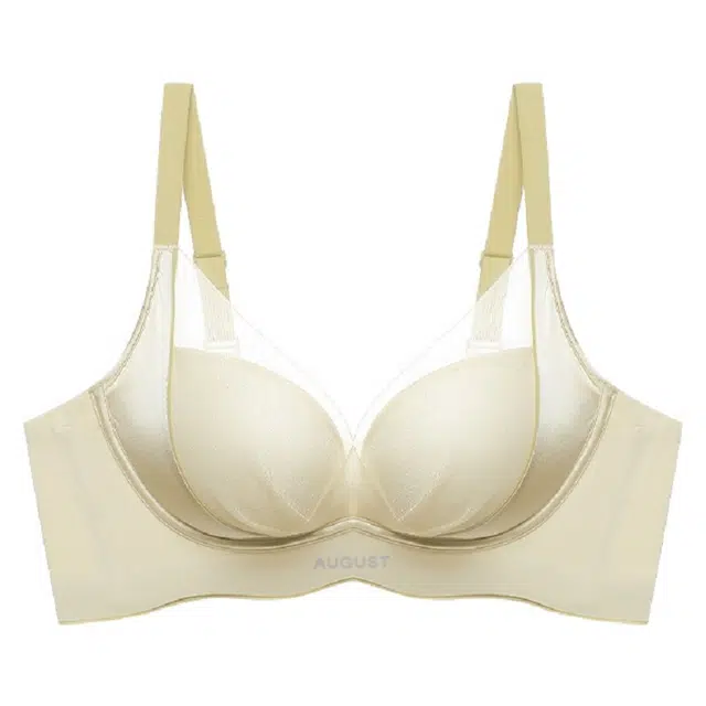 润微 小胸聚拢显大调整型无痕内衣女缎面 收副乳防下垂无钢圈文胸罩