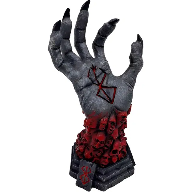 西瓜藤 创意桌面装饰 恶魔狂暴神之手 剑风传奇 手办 树脂摆件 工艺品 成品模型
