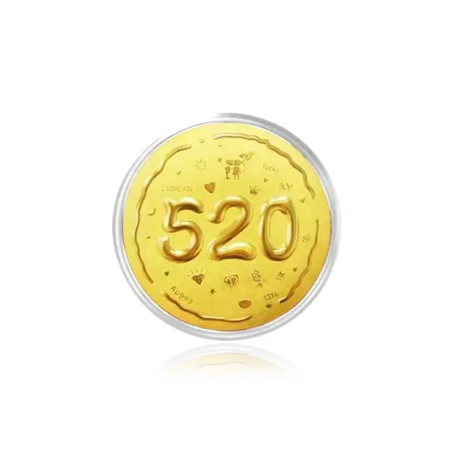 【浪漫520】 佐卡伊 我爱你 小众收藏纪念储蓄储值 金贴摆件礼 挂件 男女同款情侣款