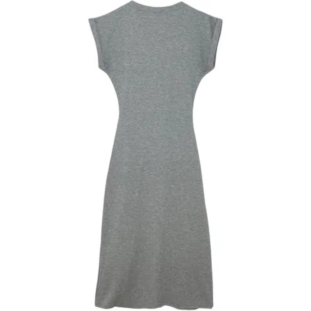 黛尔佳人 法式绑带收腰夏设计感小众气质长裙短袖连衣裙 女款