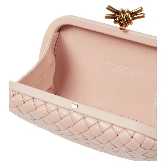Bottega Veneta Knot leather clutch