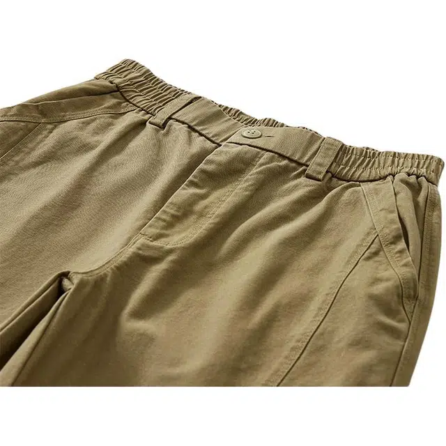 独驰 夏季工装男生纯棉透气直筒裤子宽松百搭潮流日系美式休闲短裤 男女同款