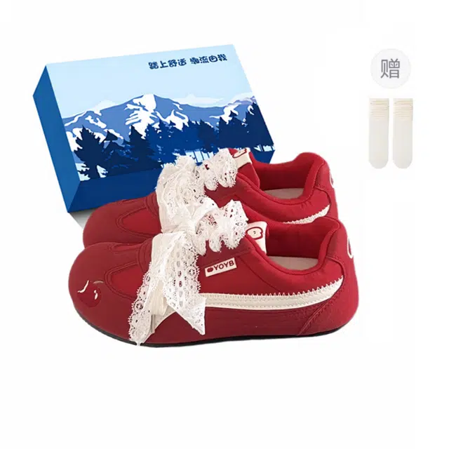 小鹿米利 夏季休闲芭蕾风复古运动 耐磨透气 低帮 板鞋 女