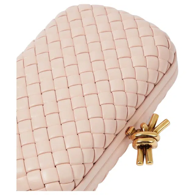 Bottega Veneta Knot leather clutch