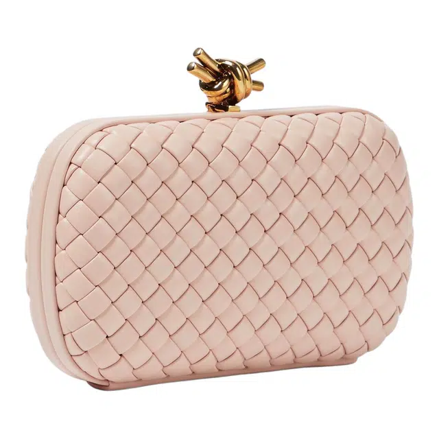 Bottega Veneta Knot leather clutch