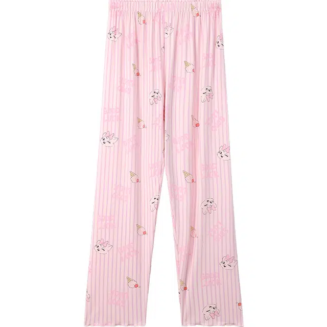 久岁伴长裤 舒适潮流百搭亲肤个性 粉色 青少年