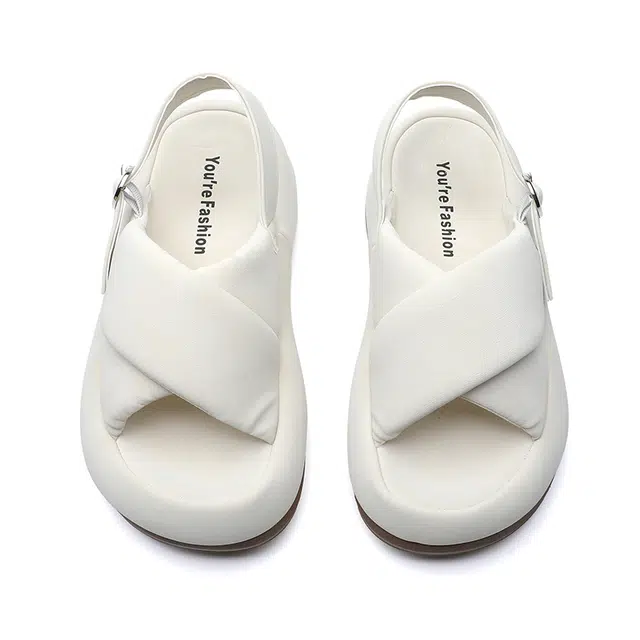 阿比让 休闲百搭日常轻便 一字带凉鞋 女