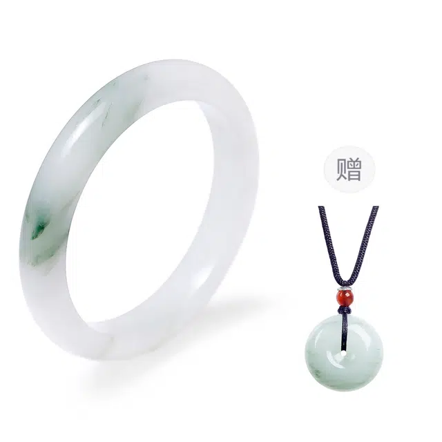梨云暮雪 专注品质 回馈款大放精选赠平安扣平安喜乐 天山翠 手镯 男女同款情侣款