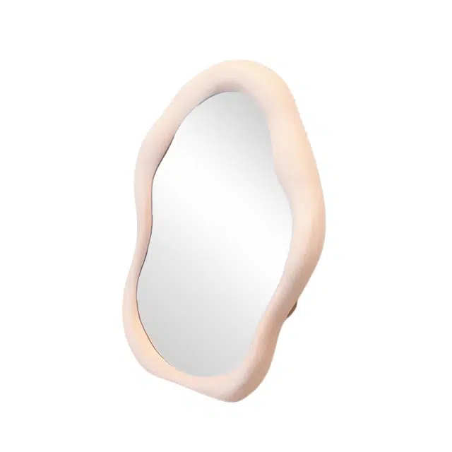 未来枫情 奶油风云朵折叠镜 不规则桌面台式