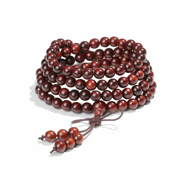 【灵隐流通处锦鲤上上签系列】 周帝王 新中式八方来财转运多圈叠戴基础款 文玩佛珠 #好运#招财 檀木 手串 男女同款情侣款