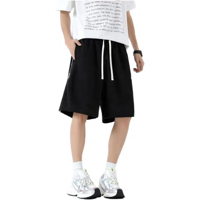 法文箱子 美式运动潮流时尚宽松夏季五分裤休闲短裤 男款