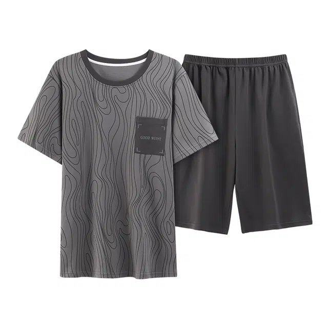 好福份 轻便透气舒适风格家居服睡衣套装 男款