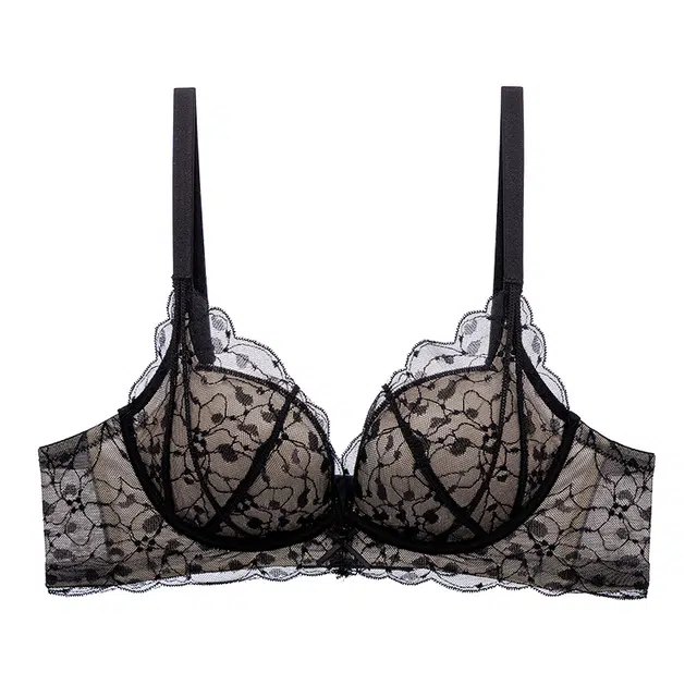 戴维诗 纯欲蕾丝小胸聚拢收副乳防下垂薄款文胸 女款