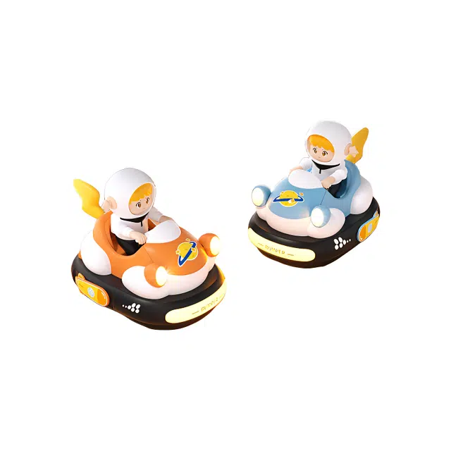 咕轹 双人太空碰碰车 弹射遥控卡丁车玩具