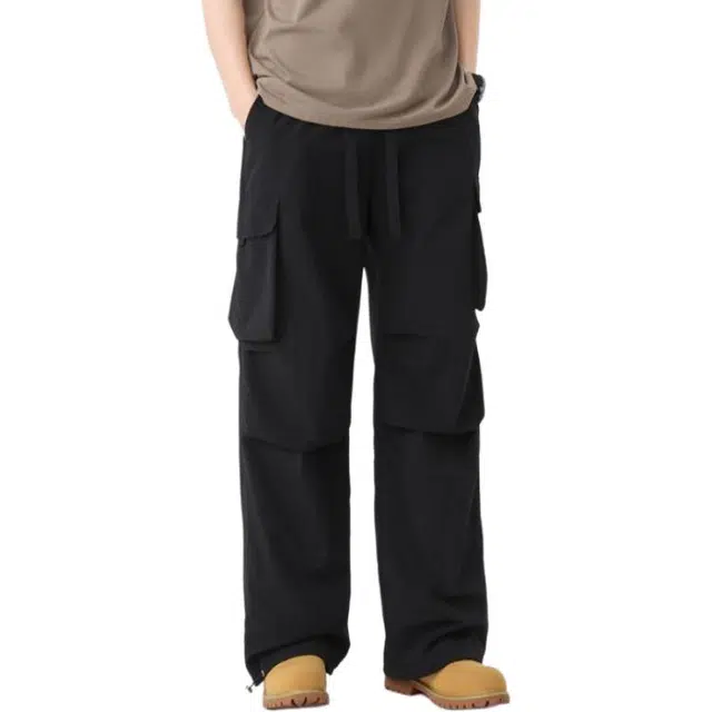 法文箱子 高级感小众时髦休闲裤子工装裤 男款