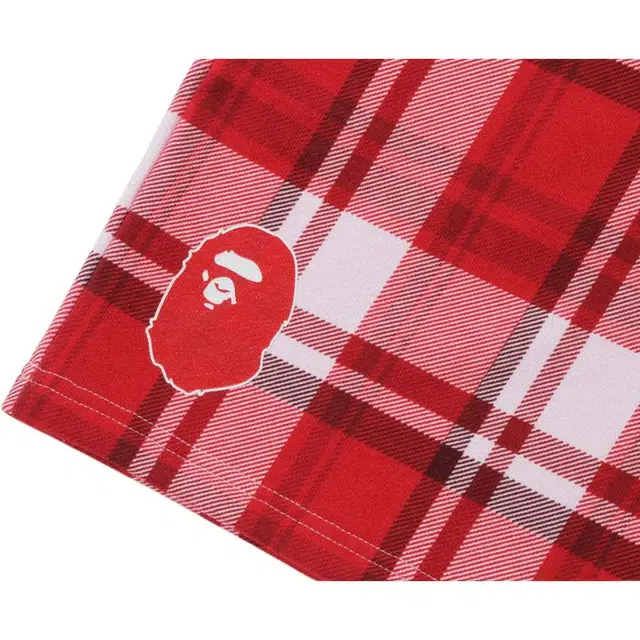 BAPE Check Gift Sweat Shorts