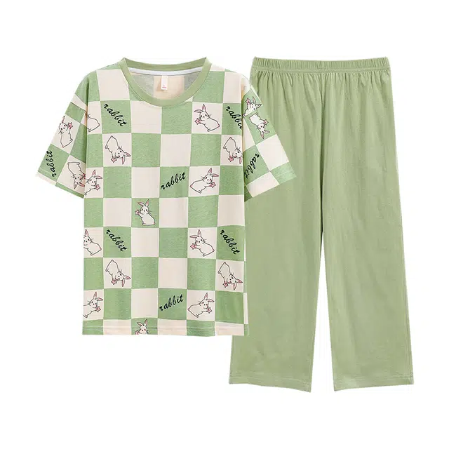 好福份 轻盈舒适设计家居服短袖睡衣套装 女款