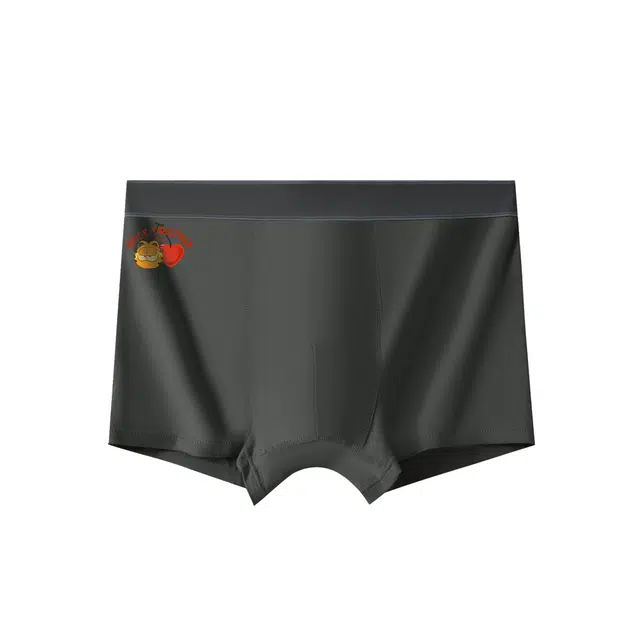 加菲猫家族 抗菌透气舒适亲肤平角内裤 男款 组合装