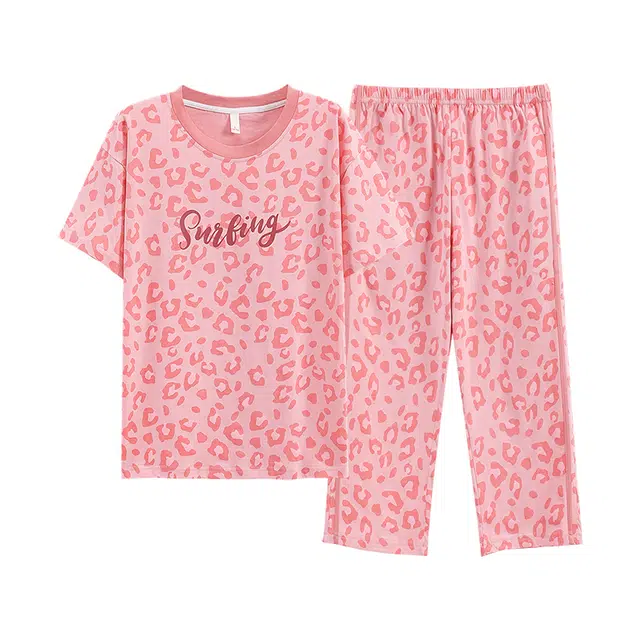 好福份 简约舒适透气轻便家居服夏季睡衣套装 女款