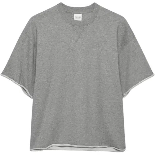 ARITZIA SS25 Terry Sweatfleece Boyfriend Raw-hem T-shirt T