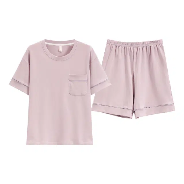 好福份 透气舒适亲肤简约家居服睡衣套装 女款