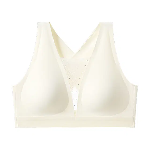 都市丽人 无钢圈软支撑上托聚拢舒适透气不闷防下垂隐形无痕粉底液凉感提拉加高侧比收副乳文胸 女款