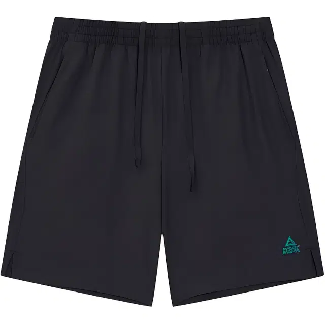 匹克 训练跑系列 休闲简约系带运动短裤 男款 黑色