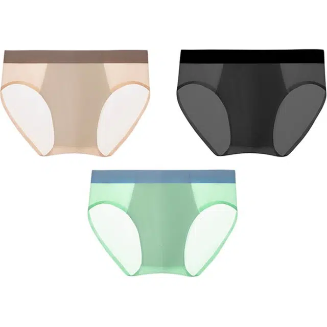 潞优野 三角裤冰丝凉感抑菌透气大码夏季内裤 男款 组合装