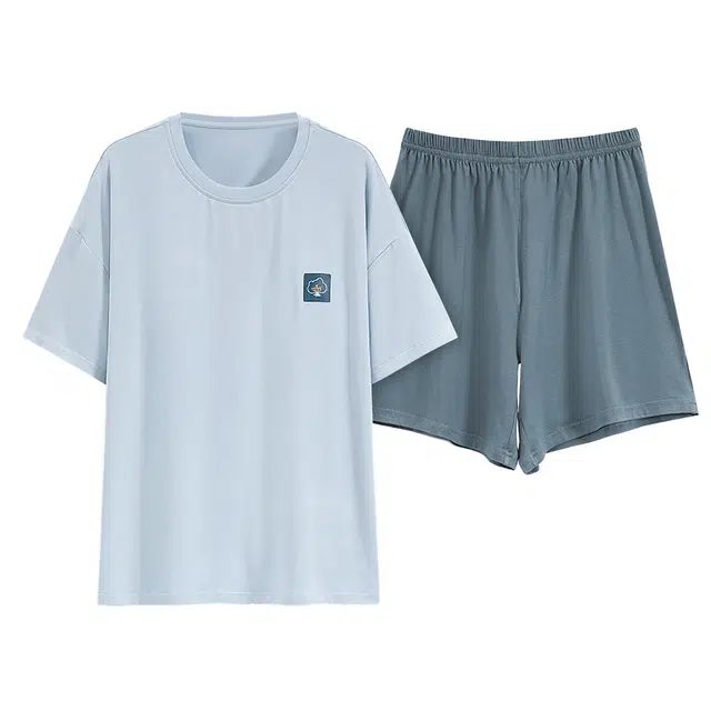 好福份 情侣时尚休闲家居服夏季睡衣套装 男女同款