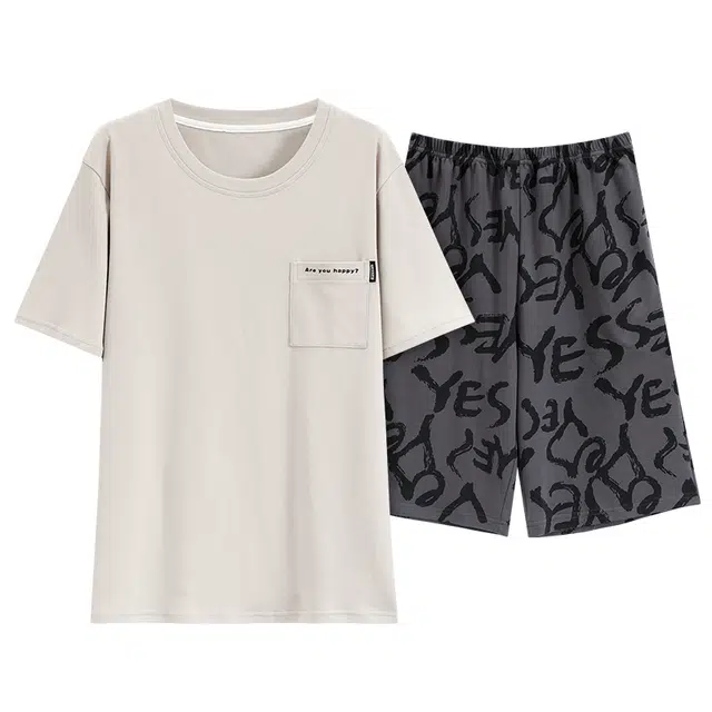 好福份 柔软时尚简约家居服睡衣套装 男款