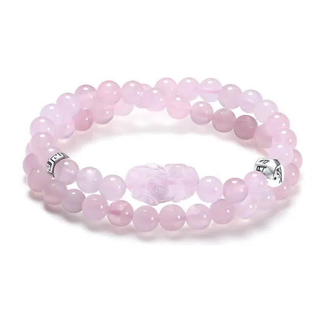 【普陀山官方已过香】 普陀山文创 富婆严选桃花旺粉仙女转运珠好运常在国潮招财貔貅财接富贵发大财#好运 粉水晶 水晶手串 男女同款情侣款