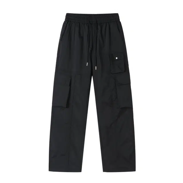 星际者 多口袋纯色长裤适用百搭直筒系带调节休闲裤 男女同款