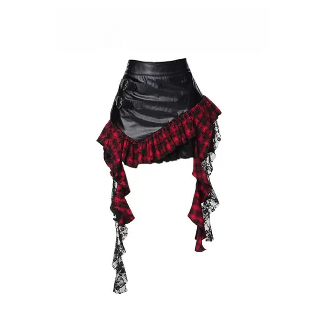 轻迎 时尚气质休闲百搭皮短裙 女款