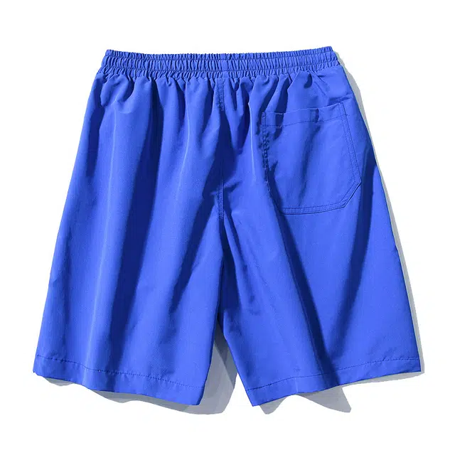 乱步 夏季运动男宽松潮流百搭五分裤简约时尚抽绳沙滩裤休闲短裤 男女同款