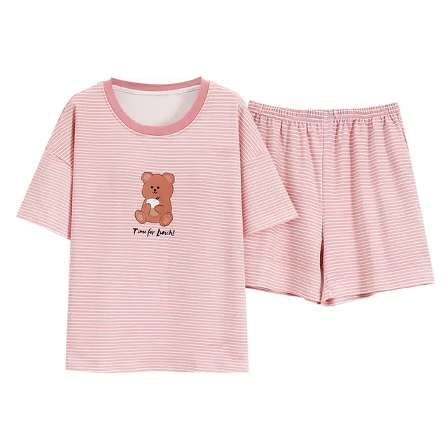 好福份 时尚简约亲肤透气家居服睡衣套装 女款