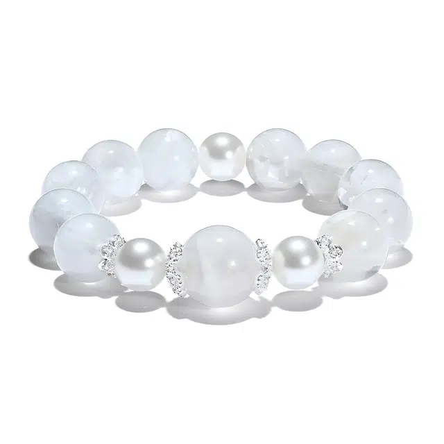 【普陀山官方已过香】 普陀山文创 提升运势 平安喜乐 财富学业进步 精致转运珠 白水晶 手串 男女同款情侣款